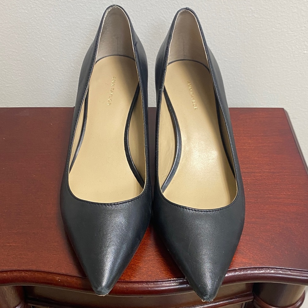 Ann Taylor Classic Black Heels, 2"